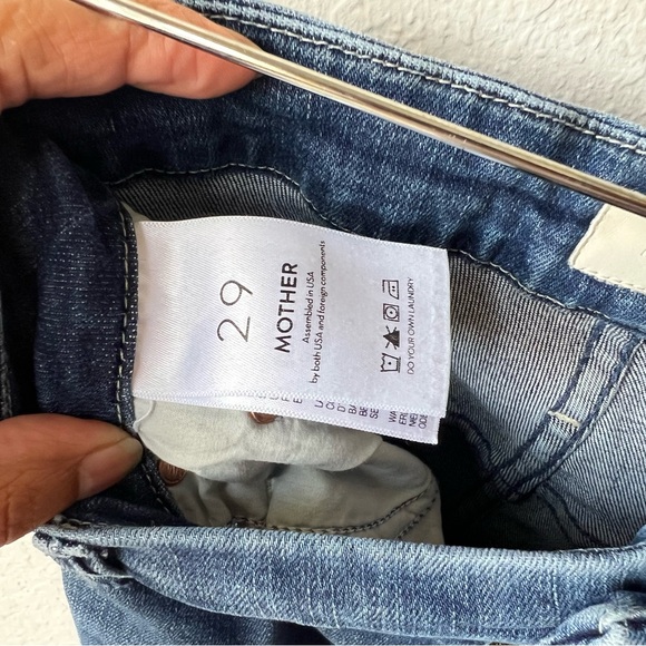 MOTHER SZ 29 high waisted looker ankle fray get your groove back - Picture 6 of 7